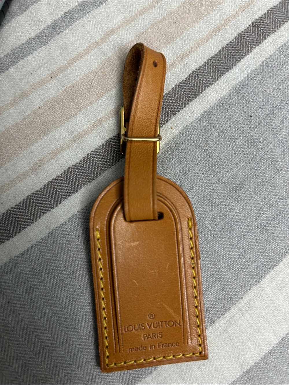 Louis Vuitton small leather luggage tag